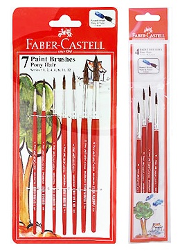 Faber Castell Pony Hair Round Assorted Brush (Set of 7)